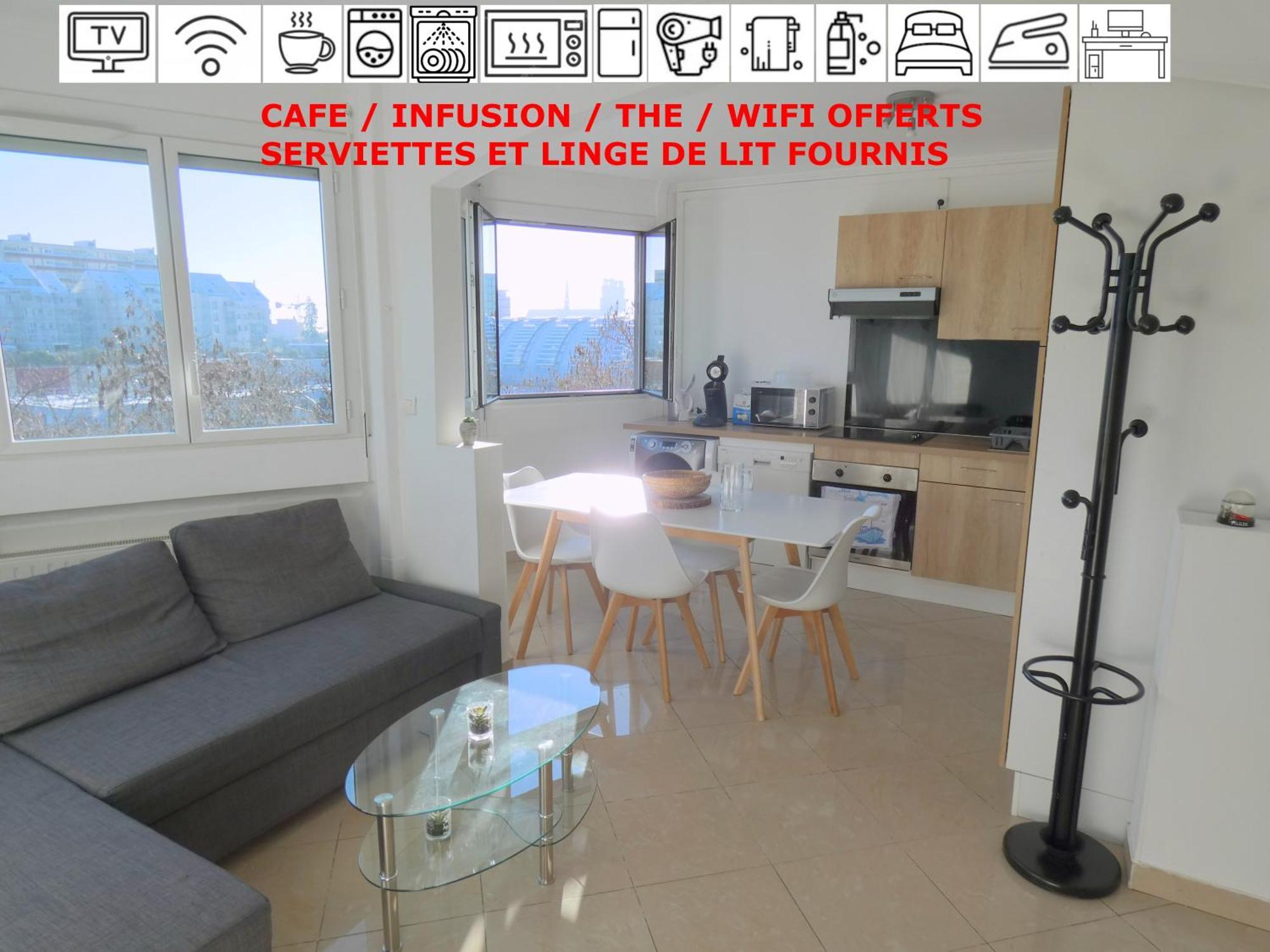 Апартаменты 37M2 Lumineux Face Gare Sncf, Wifi Et Cafe Et The Offerts Орлеан Экстерьер фото