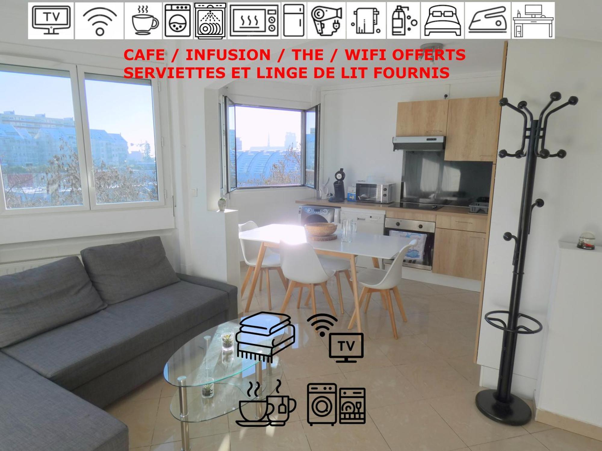 Апартаменты 37M2 Lumineux Face Gare Sncf, Wifi Et Cafe Et The Offerts Орлеан Экстерьер фото